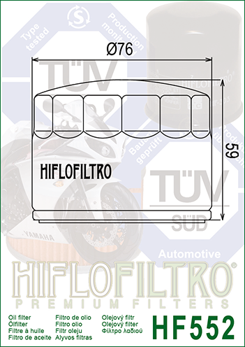 Hiflo - HF552 Oil Filter