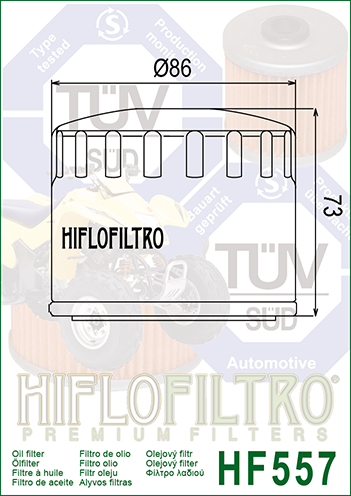 Hiflo - HF557 Oil Filter