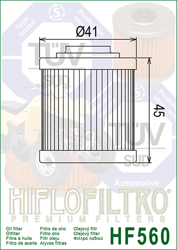 Hiflo - HF560 Oil Filter