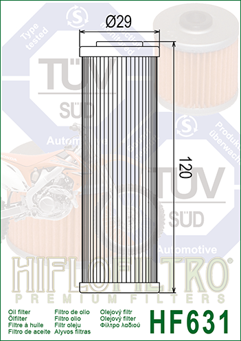 Hiflo - HF631 Oil Filter