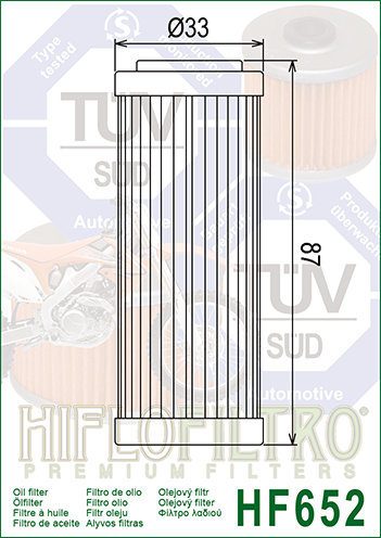 Hiflo - HF652 Oil Filter