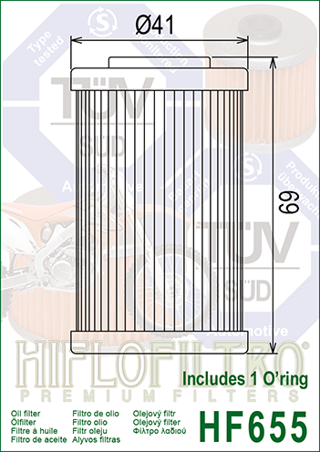 Hiflo - HF655 Oil Filter