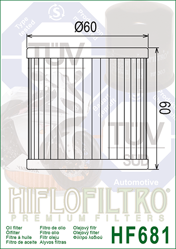 Hiflo - HF681 Oil Filter