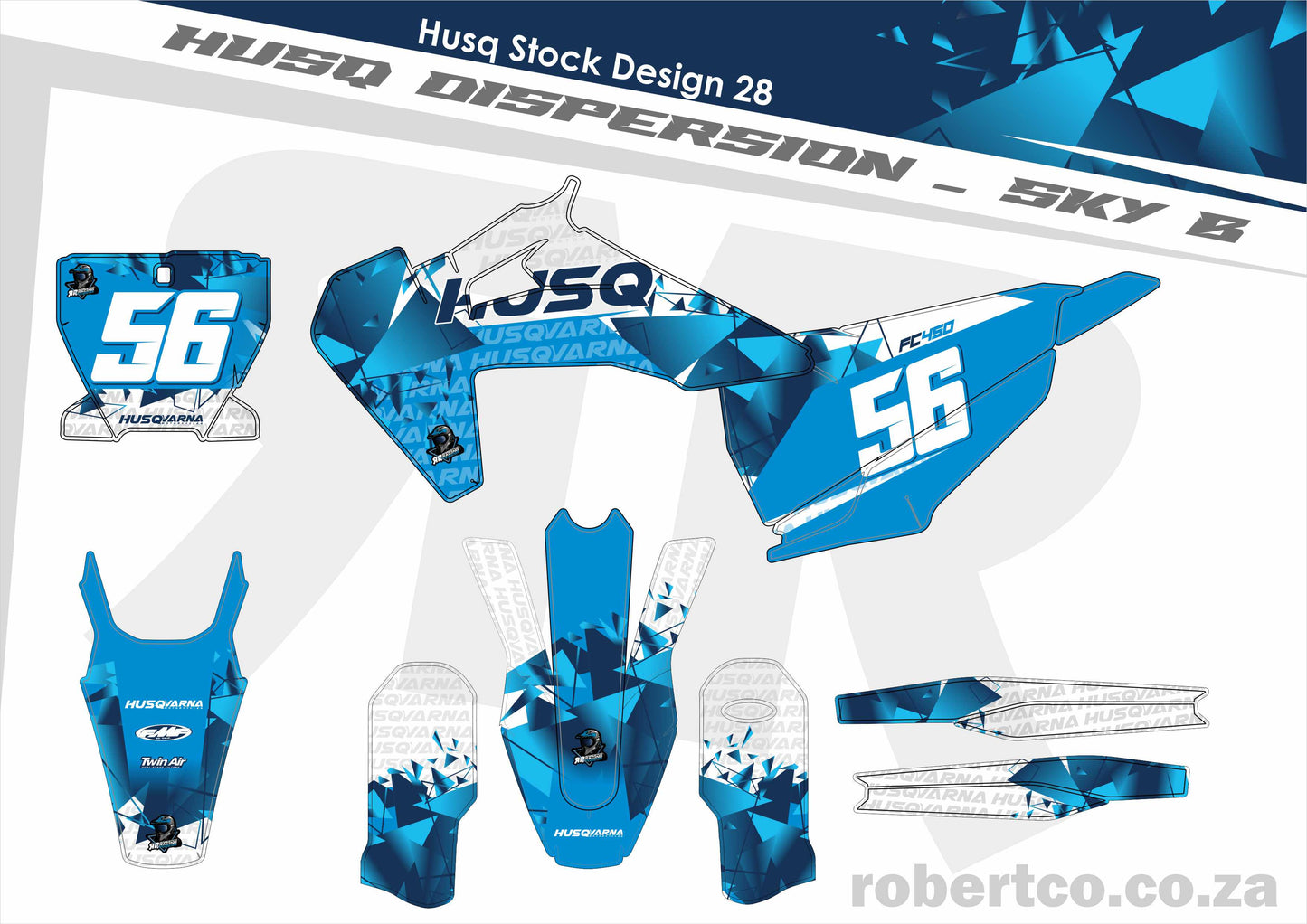 Sticker Kit - Husqvarna 85cc