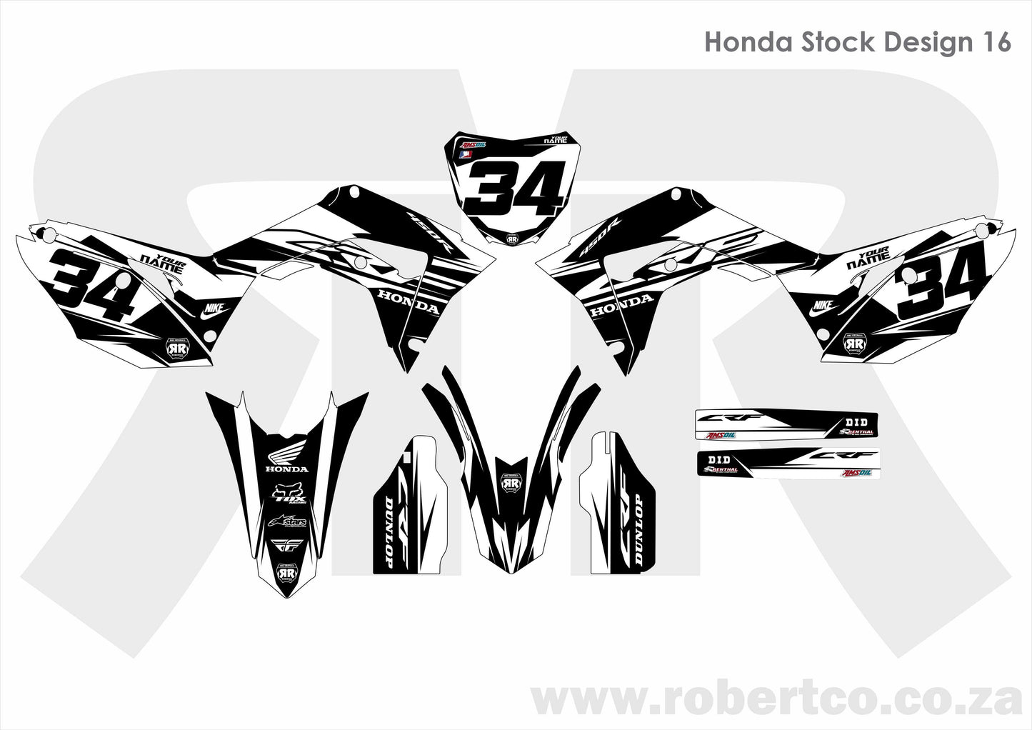 Sticker Kit - Honda 125-450