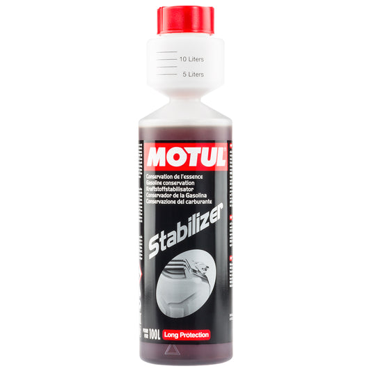 Motul, fuel, stabilizer, red, preservative, protection