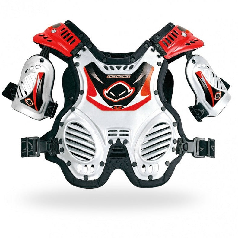 UFO - Kids Shockwave Chest Protector - White & Red