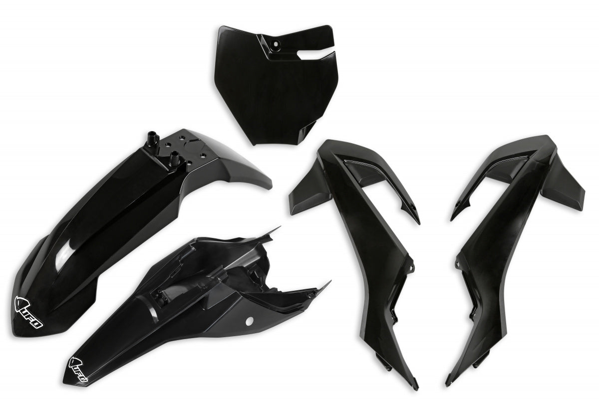 Plastic, kit, UFO, offroad, SX65, SX, KTM, white, black, oem, body, panels, mudguard, side,