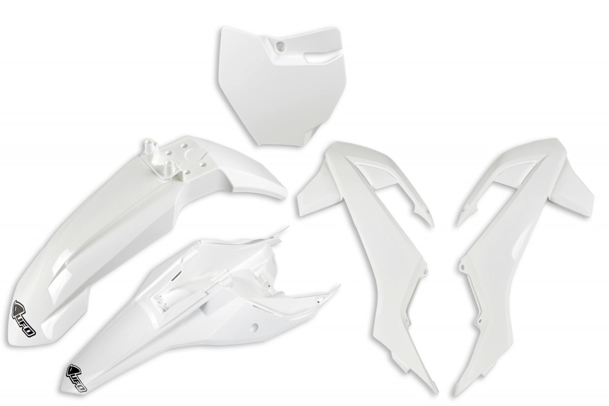 Plastic, kit, UFO, offroad, SX65, SX, KTM, white, black, oem, body, panels, mudguard, side,