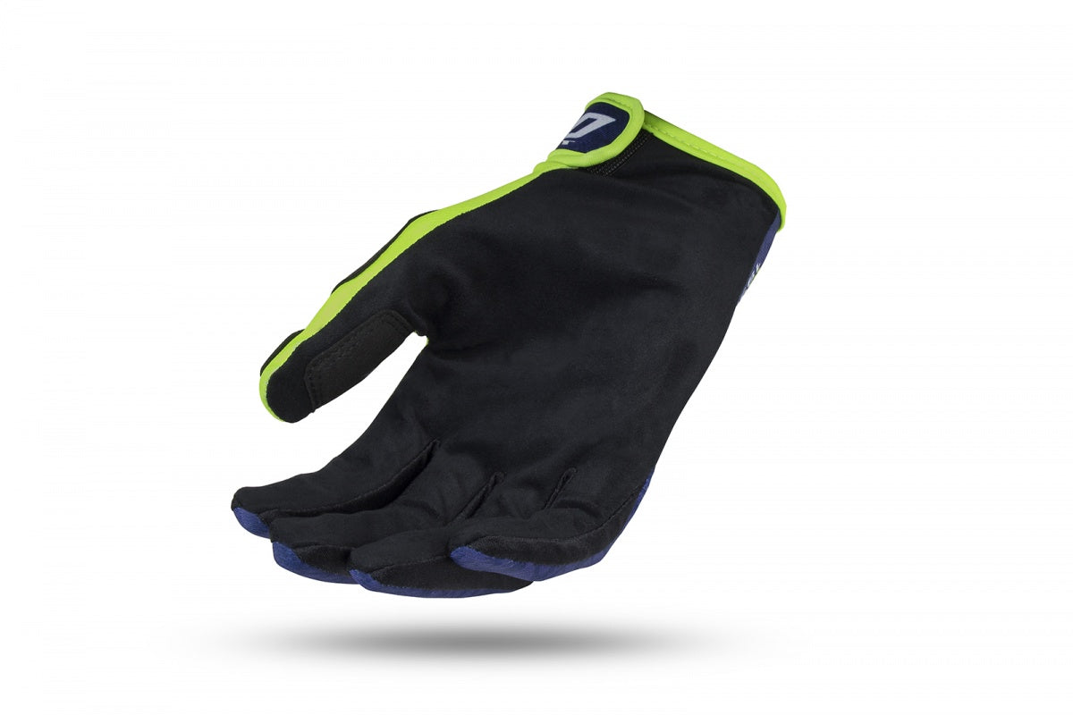 UFO - Skill Indium Gloves - Blue And Neon Yellow