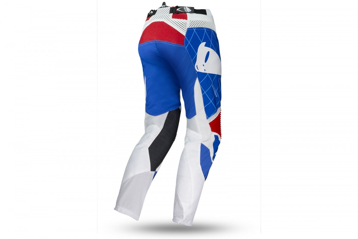 UFO - Motocross Deepspace Pants White And Blue