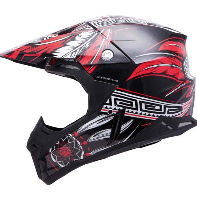 Helmet, motocross, red, MT, Enduro, offroad